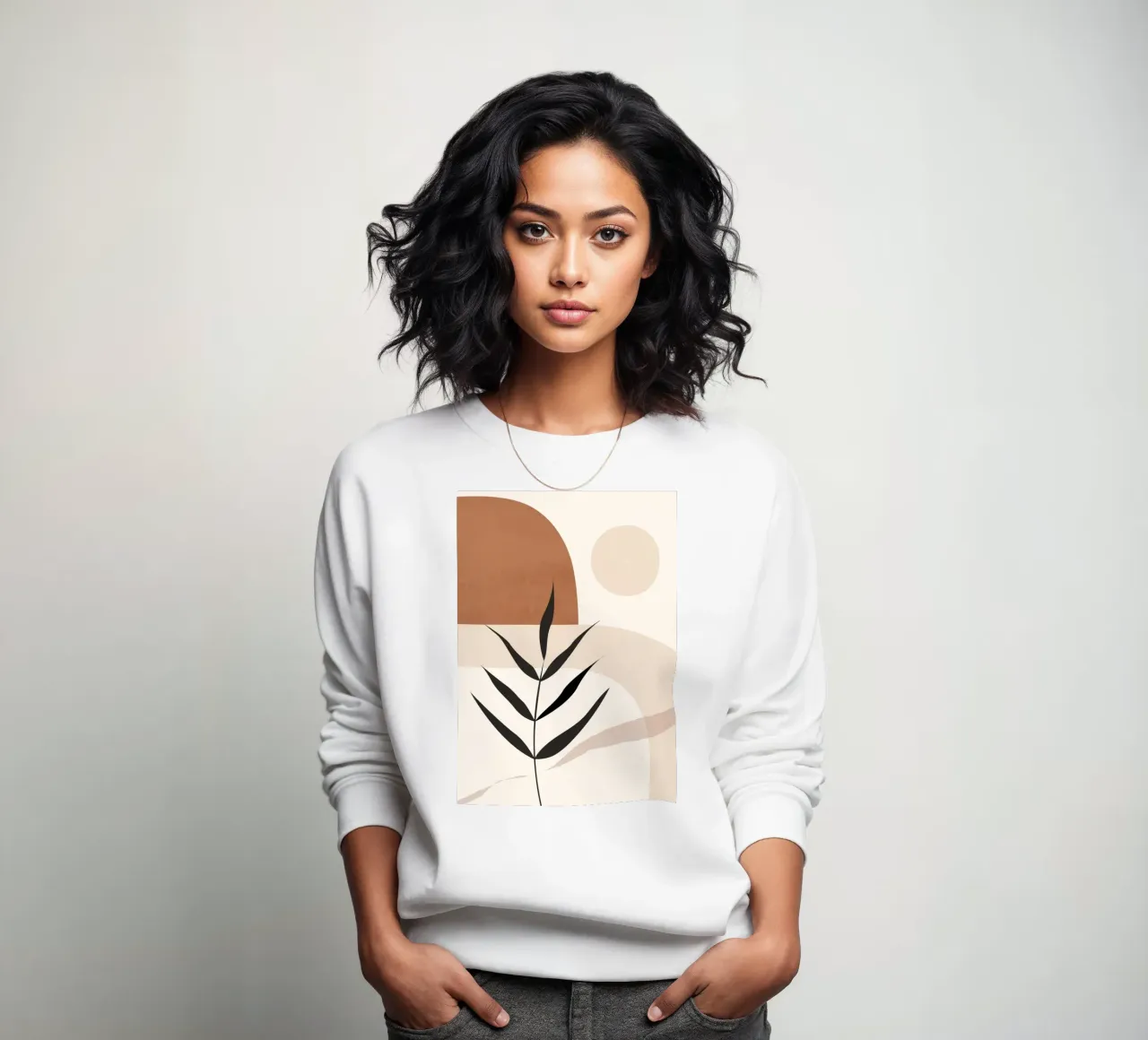 Forma di pianta Boho felpa da ThingDesign