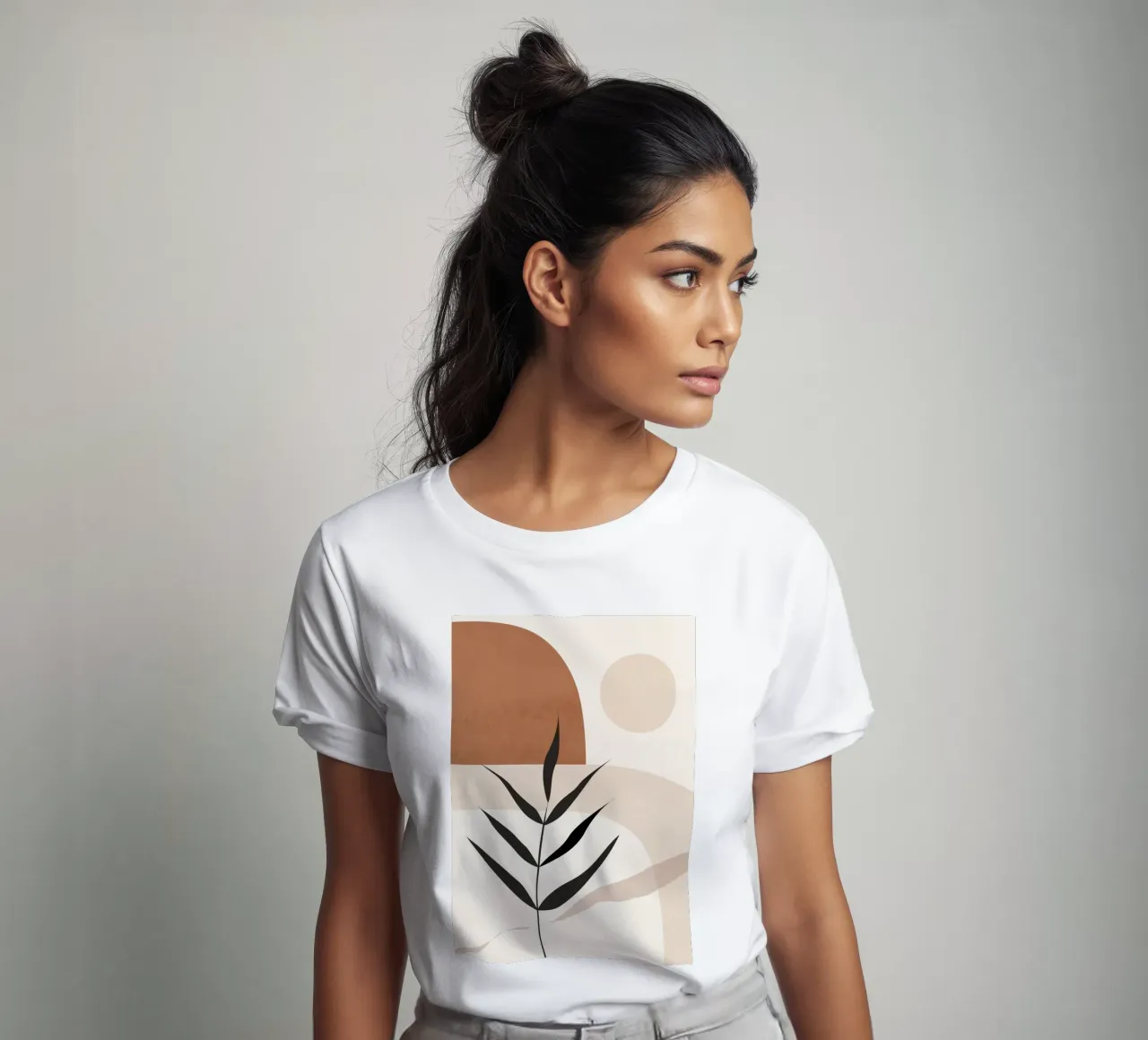 Forma di pianta Boho t-shirt da ThingDesign