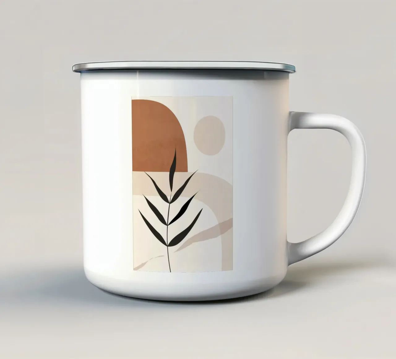 Forma di pianta Boho tazza in smalto da ThingDesign
