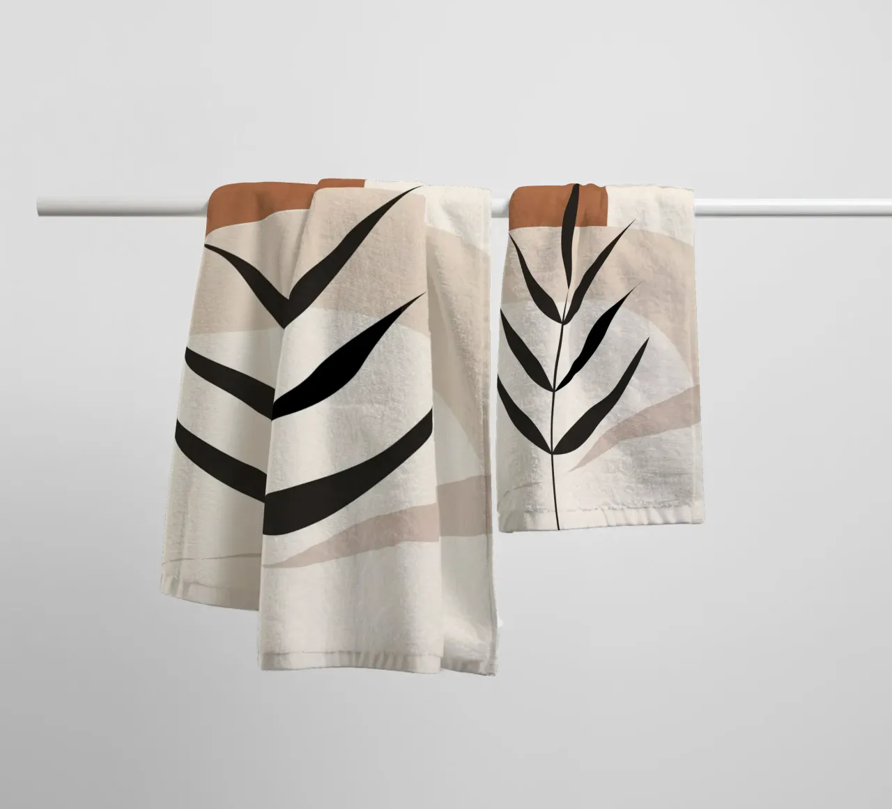 Forma di pianta Boho asciugamano da bagno da ThingDesign