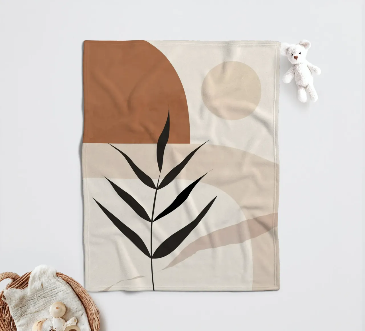 Forma di pianta Boho coperta in pile da ThingDesign