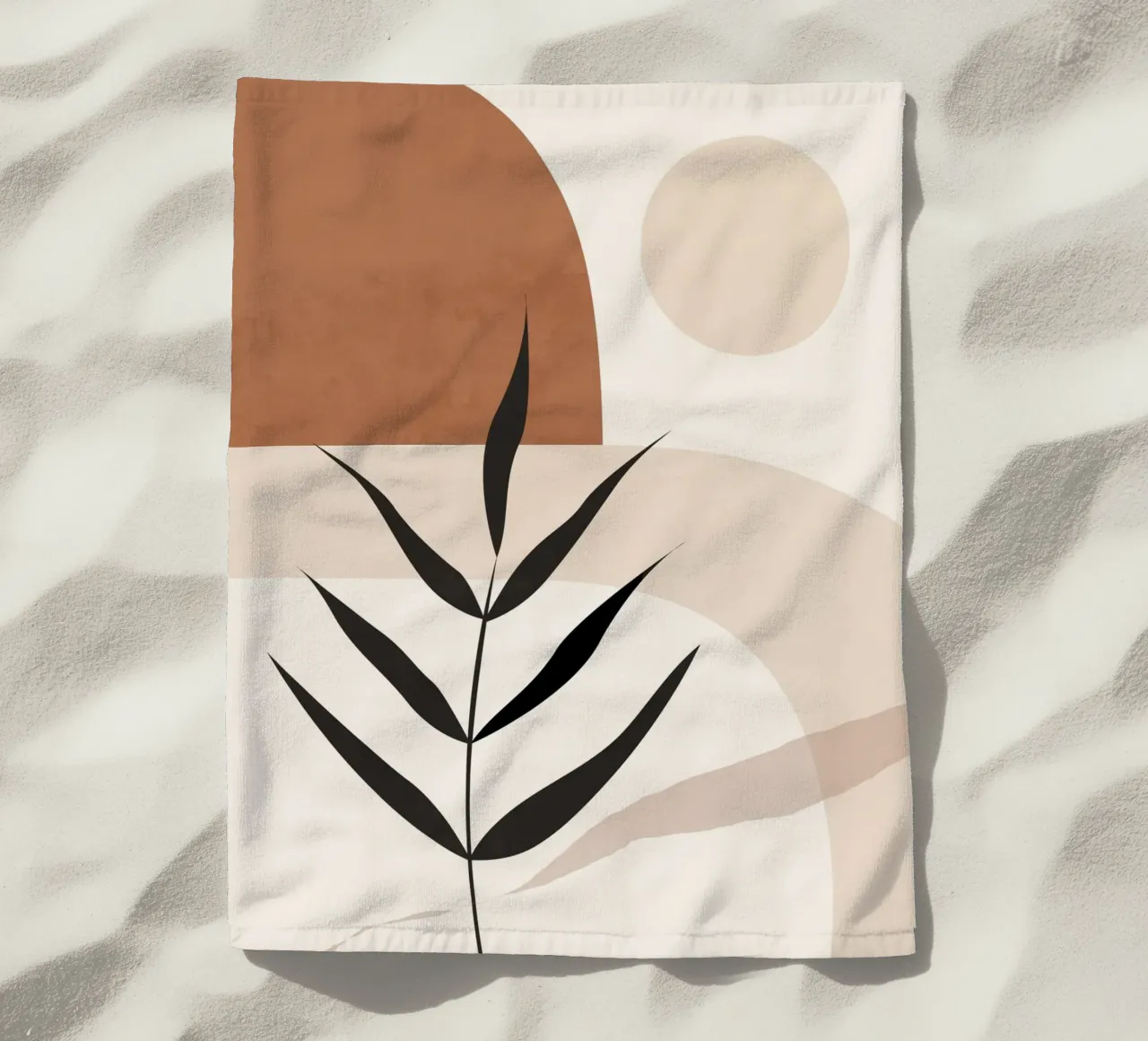 Forma di pianta Boho telo mare da ThingDesign