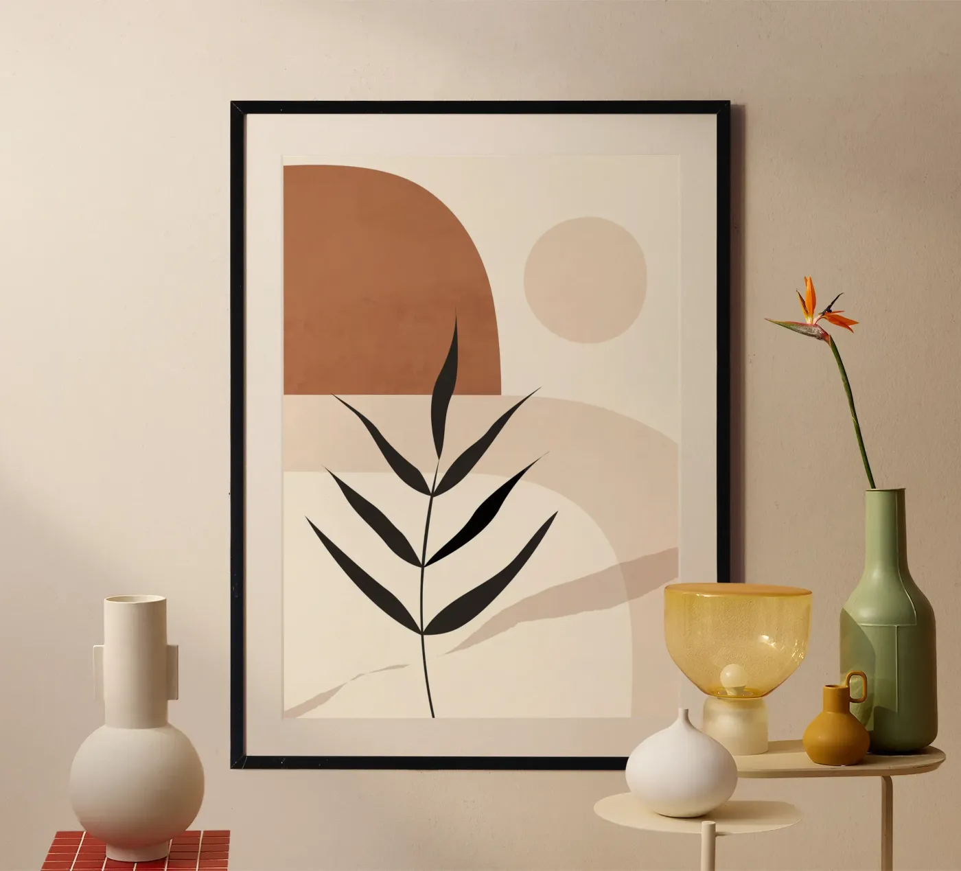 Forma di pianta Boho poster da ThingDesign