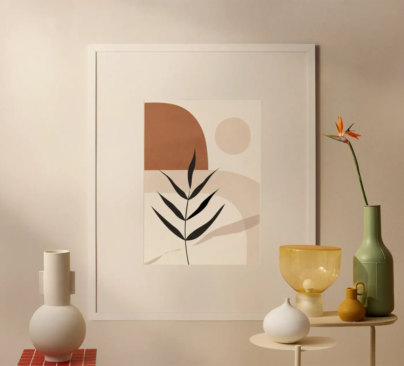 Forma di pianta Boho poster da ThingDesign