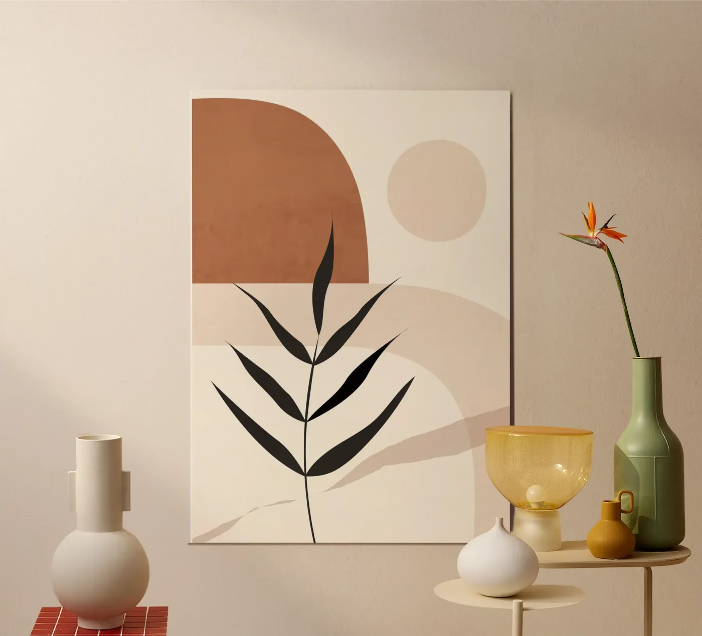 Forma di pianta Boho poster da ThingDesign