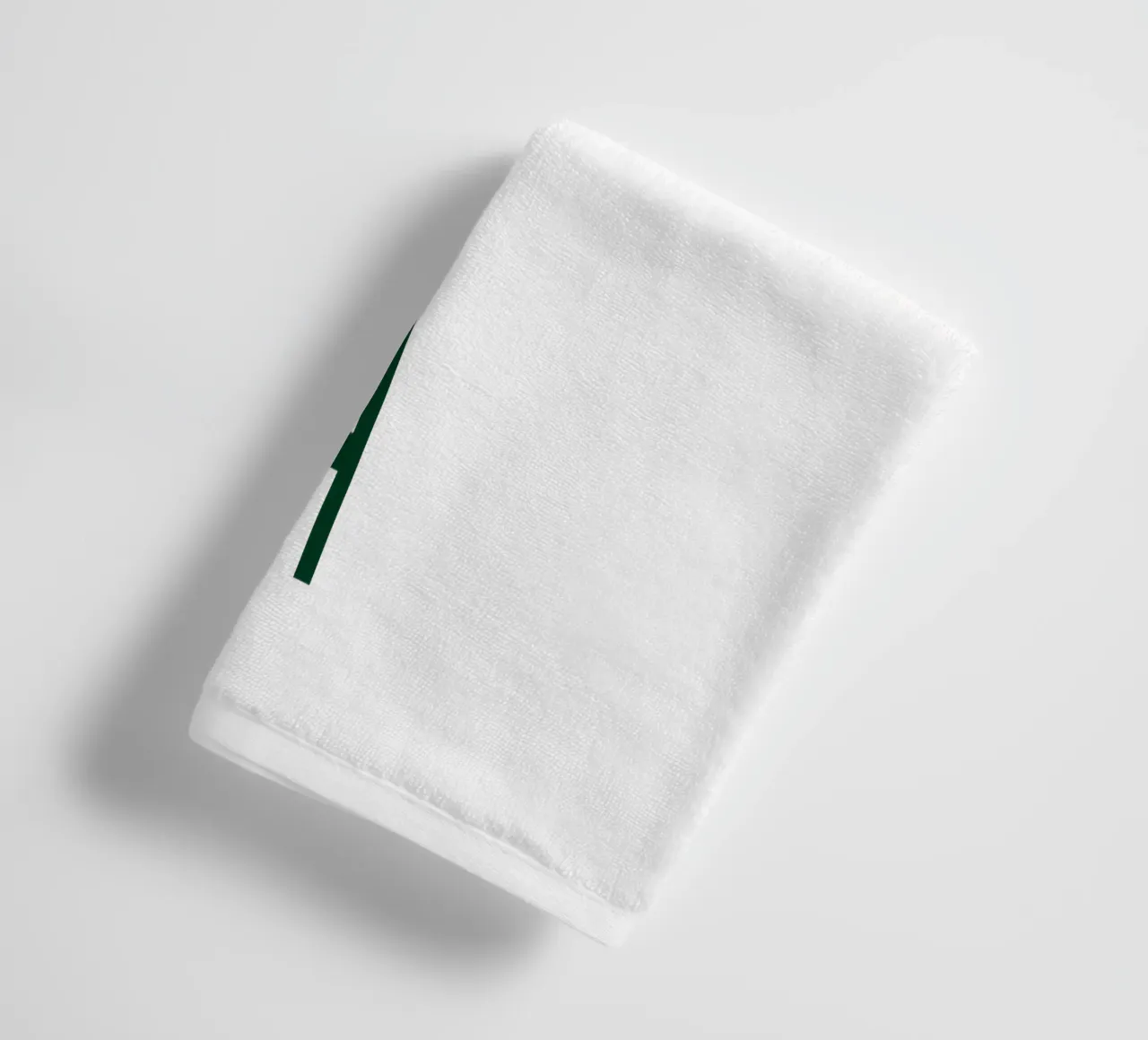 FA Cuore verde e oro dipinto a mano asciugamano da bagno da FABOArt