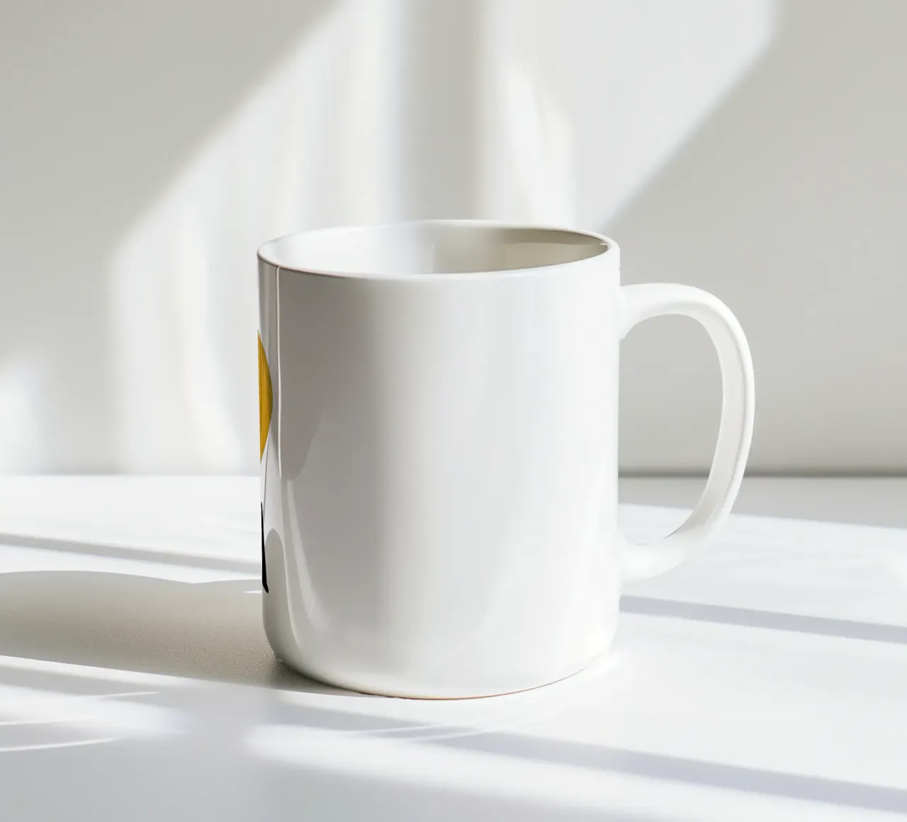 FA Cuore nero e oro dipinto a mano tazza in ceramica da FABOArt
