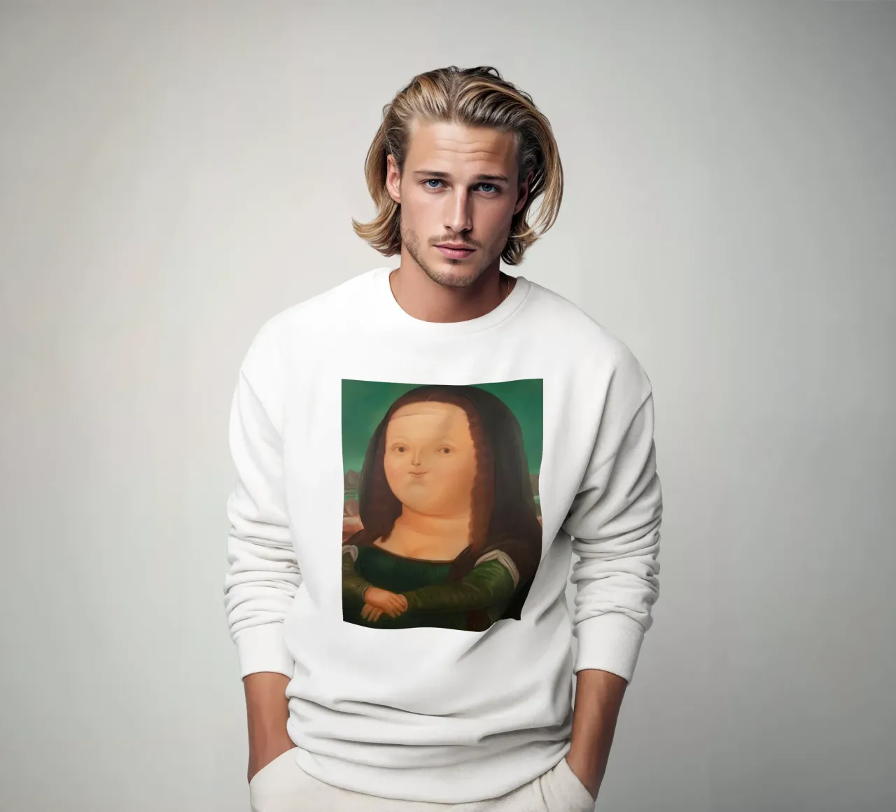 Fernando Botero Monna Lisa felpa da Classic Art Prints