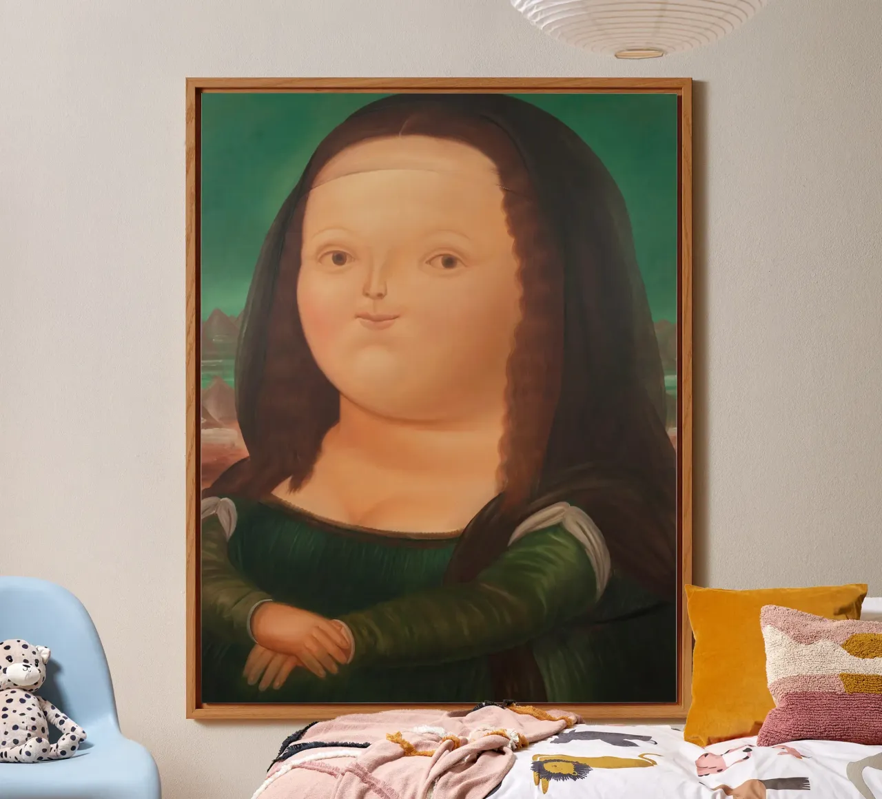 Fernando Botero Monna Lisa alluminio dibond da Classic Art Prints