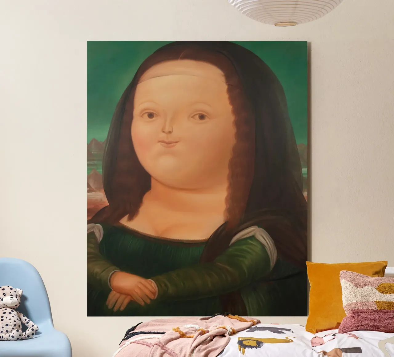 Fernando Botero Monna Lisa alluminio dibond da Classic Art Prints