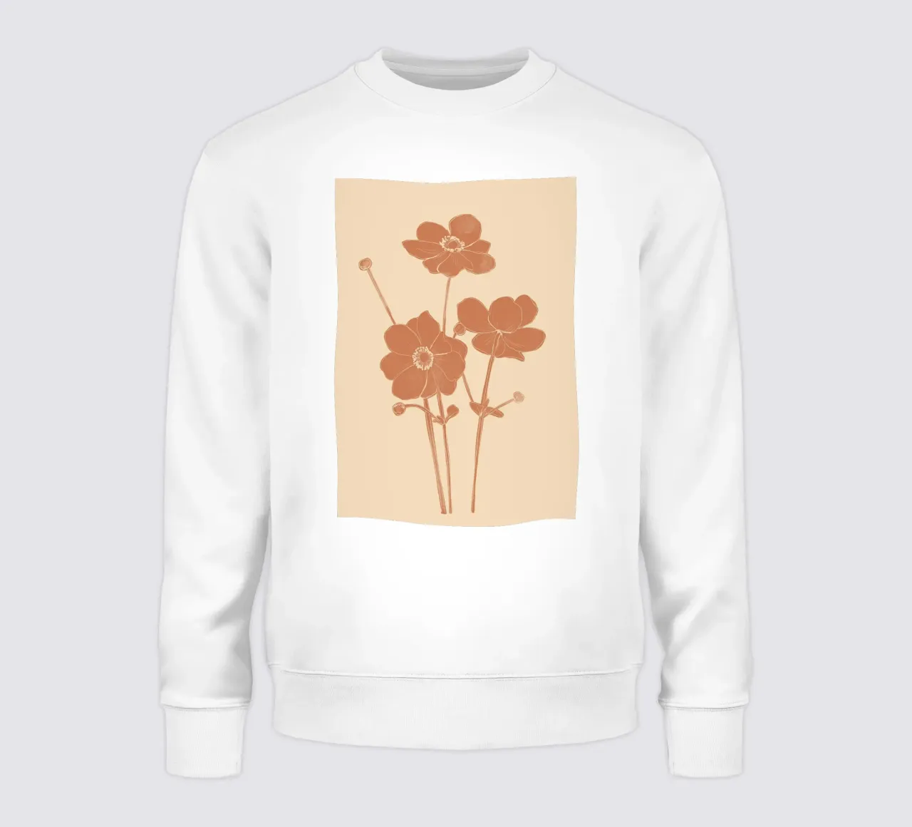 Fiori minimalisti felpa da ThingDesign