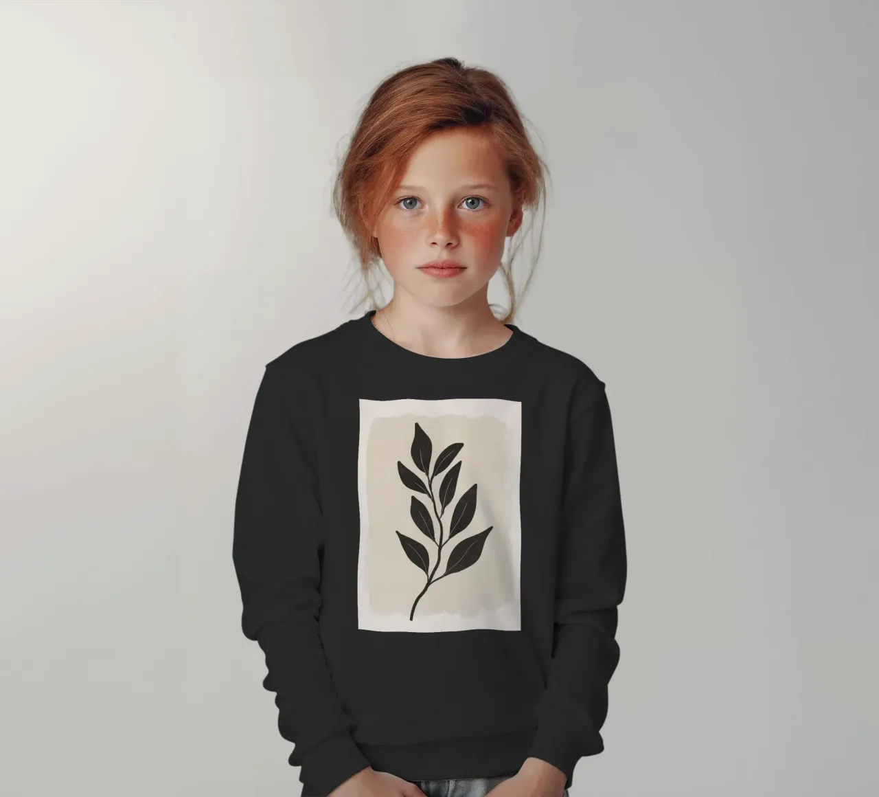 Minimal Botanical felpa bambino da ThingDesign