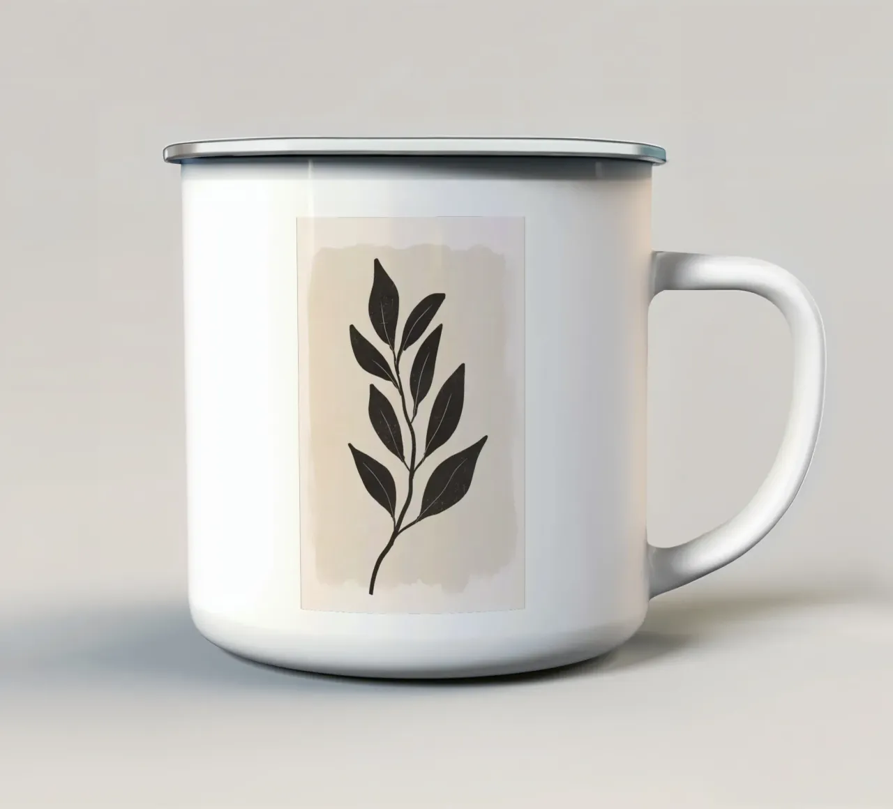 Minimal Botanical tazza in smalto da ThingDesign