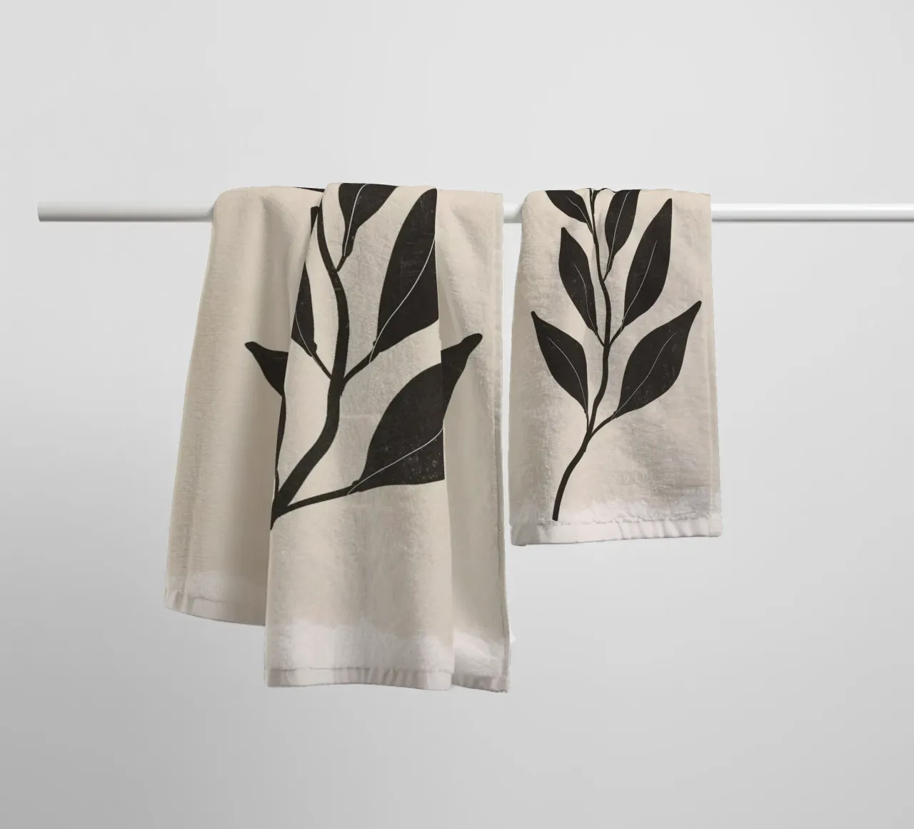 Minimal Botanical towel by ThingDesign