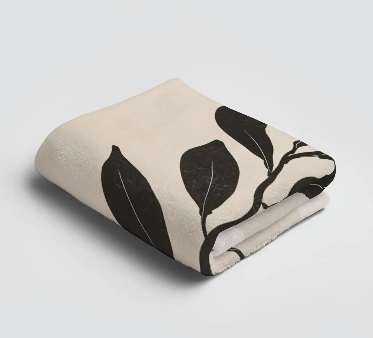 Minimal Botanical towel by ThingDesign