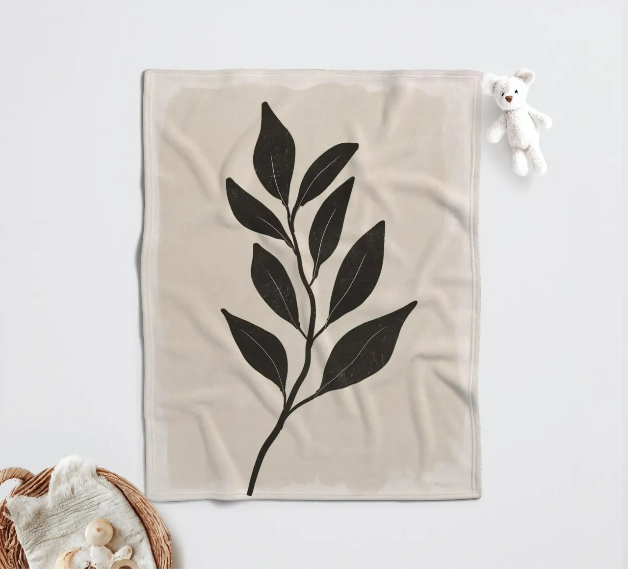 Minimal Botanical coperta in pile da ThingDesign