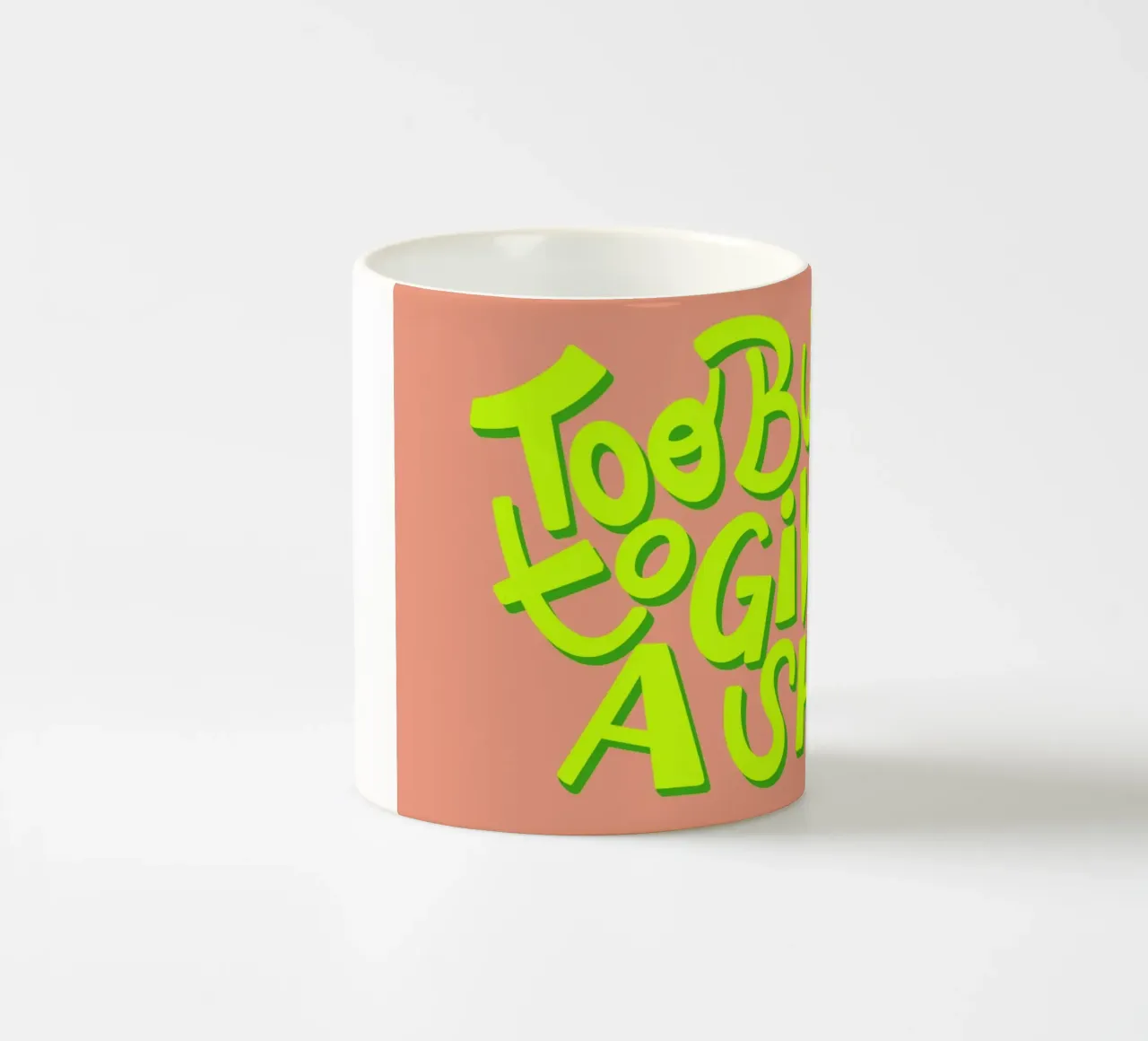 Too busy to give a shit tazza in ceramica da Art House