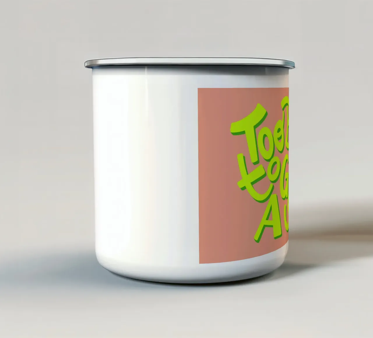 Too busy to give a shit tazza in smalto da Art House