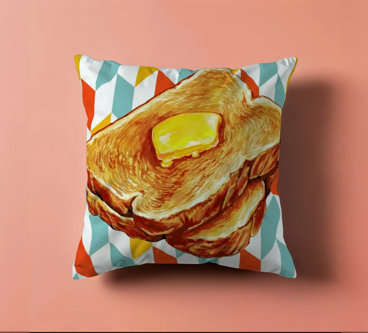 Buttered Toast cuscino da Kelly Gilleran