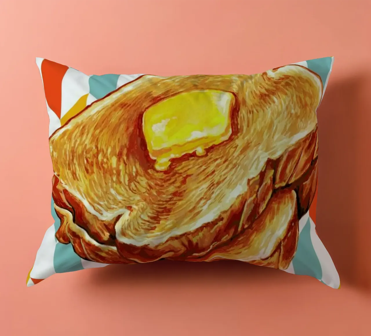 Buttered Toast decorative cushion by Kelly Gilleran