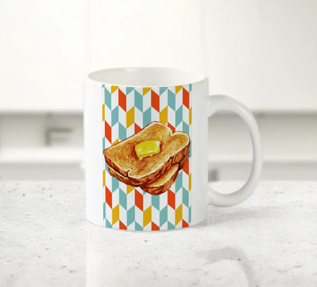 Buttered Toast tazza in ceramica da Kelly Gilleran