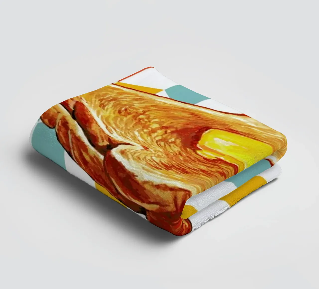 Buttered Toast toalla de baño de Kelly Gilleran