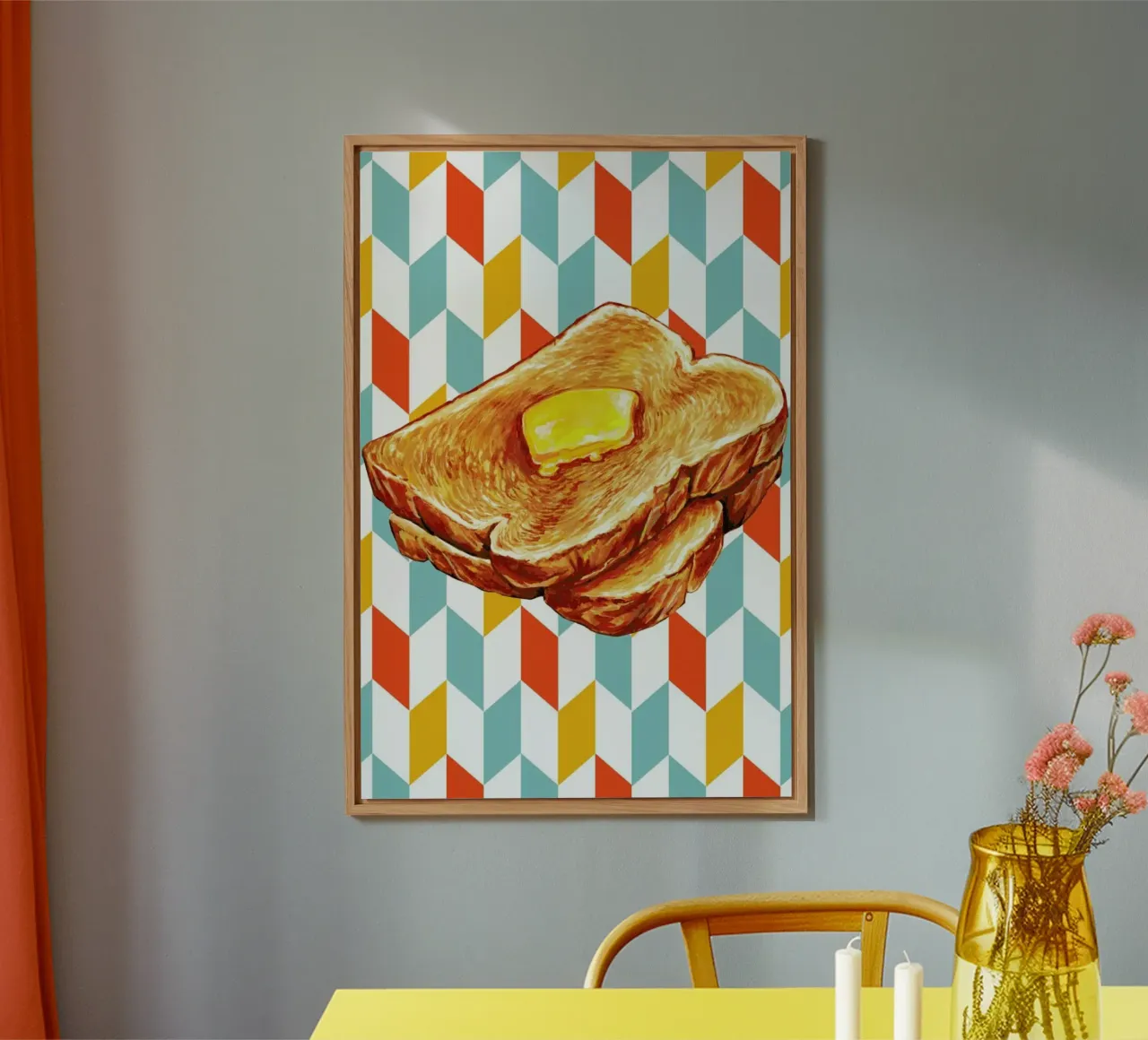 Buttered Toast alluminio dibond da Kelly Gilleran
