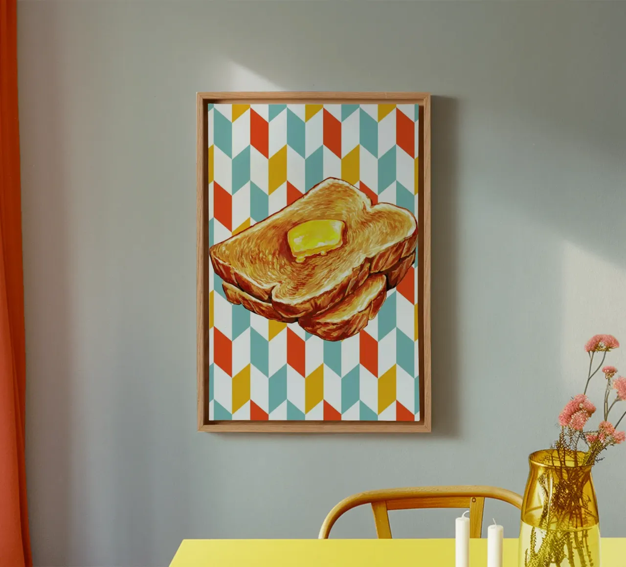 Buttered Toast tela con Cornice a cassetta da Kelly Gilleran