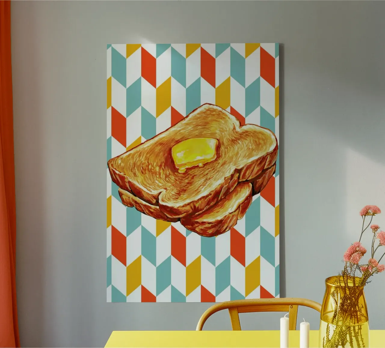 Buttered Toast tela con Cornice a cassetta da Kelly Gilleran