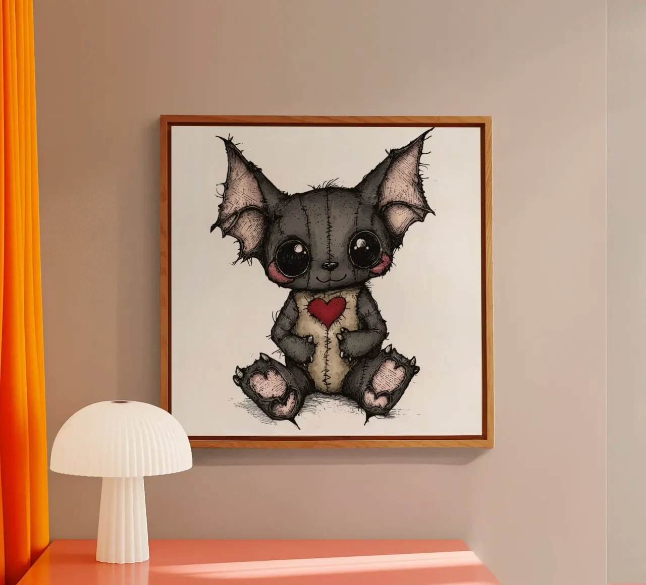Pipistrello Patchwork Cartoon plexiglass da Happy Littles