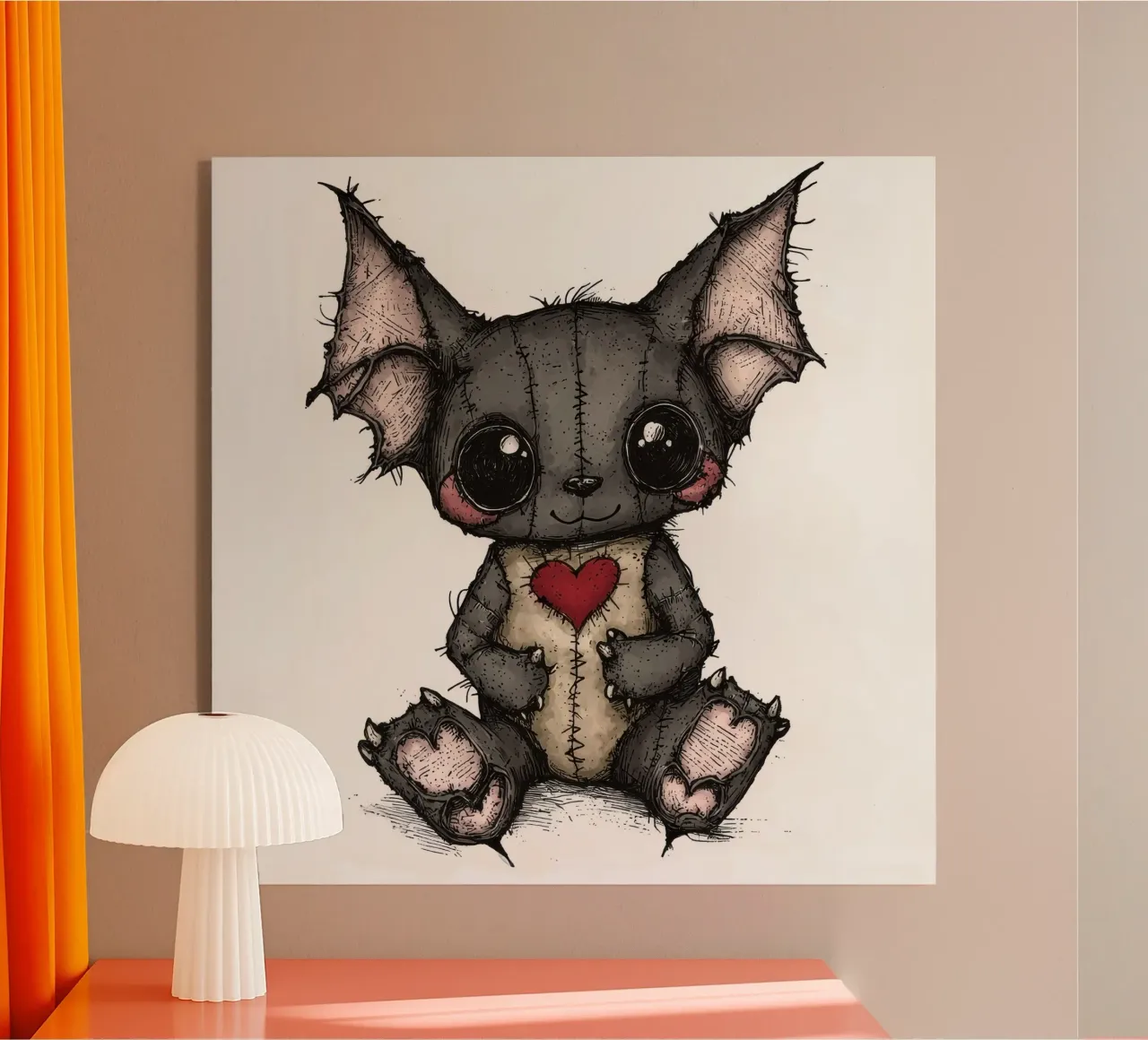 Pipistrello Patchwork Cartoon plexiglass da Happy Littles