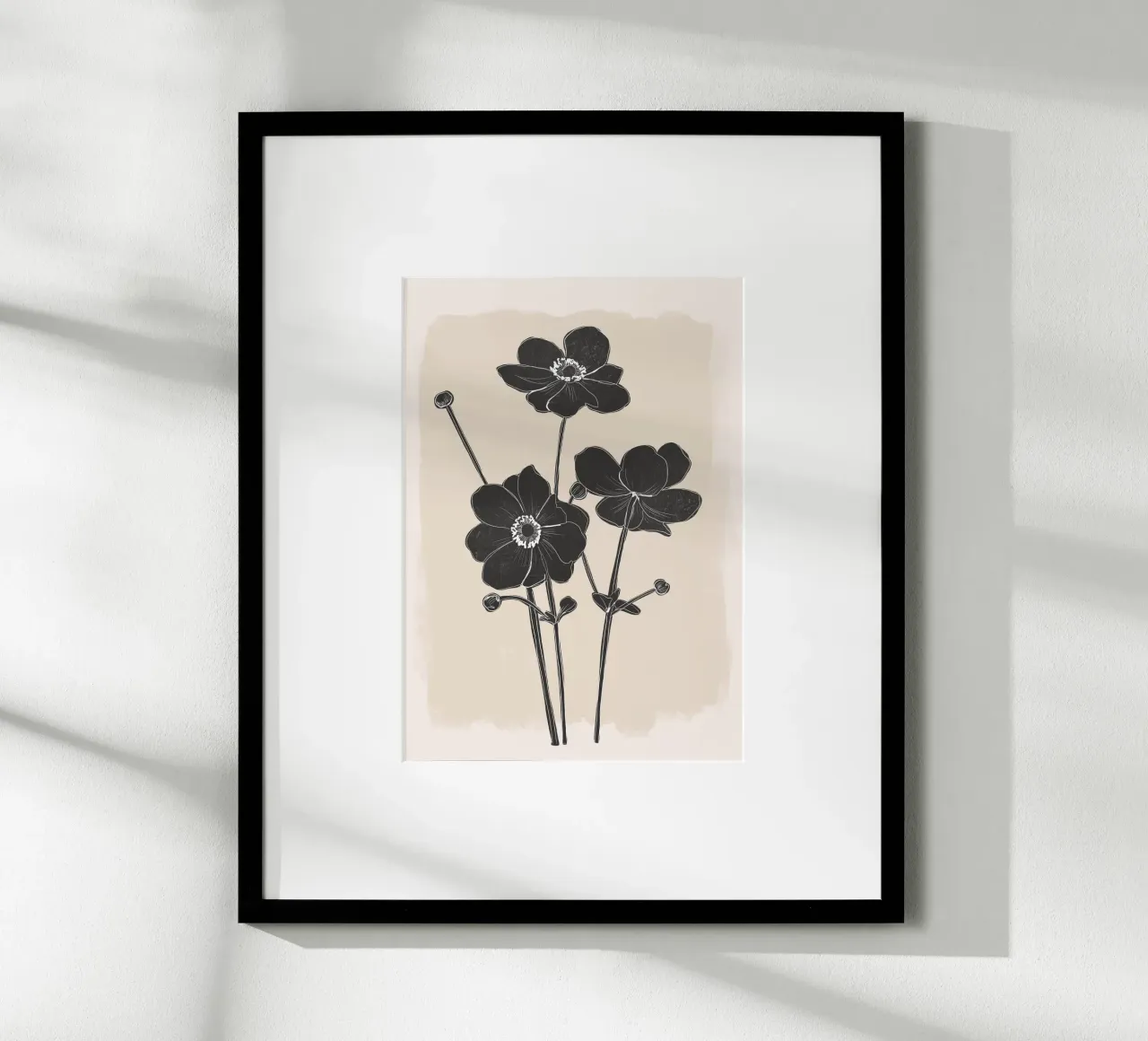 Fiori in bianco e nero carta hahnemühle da ThingDesign