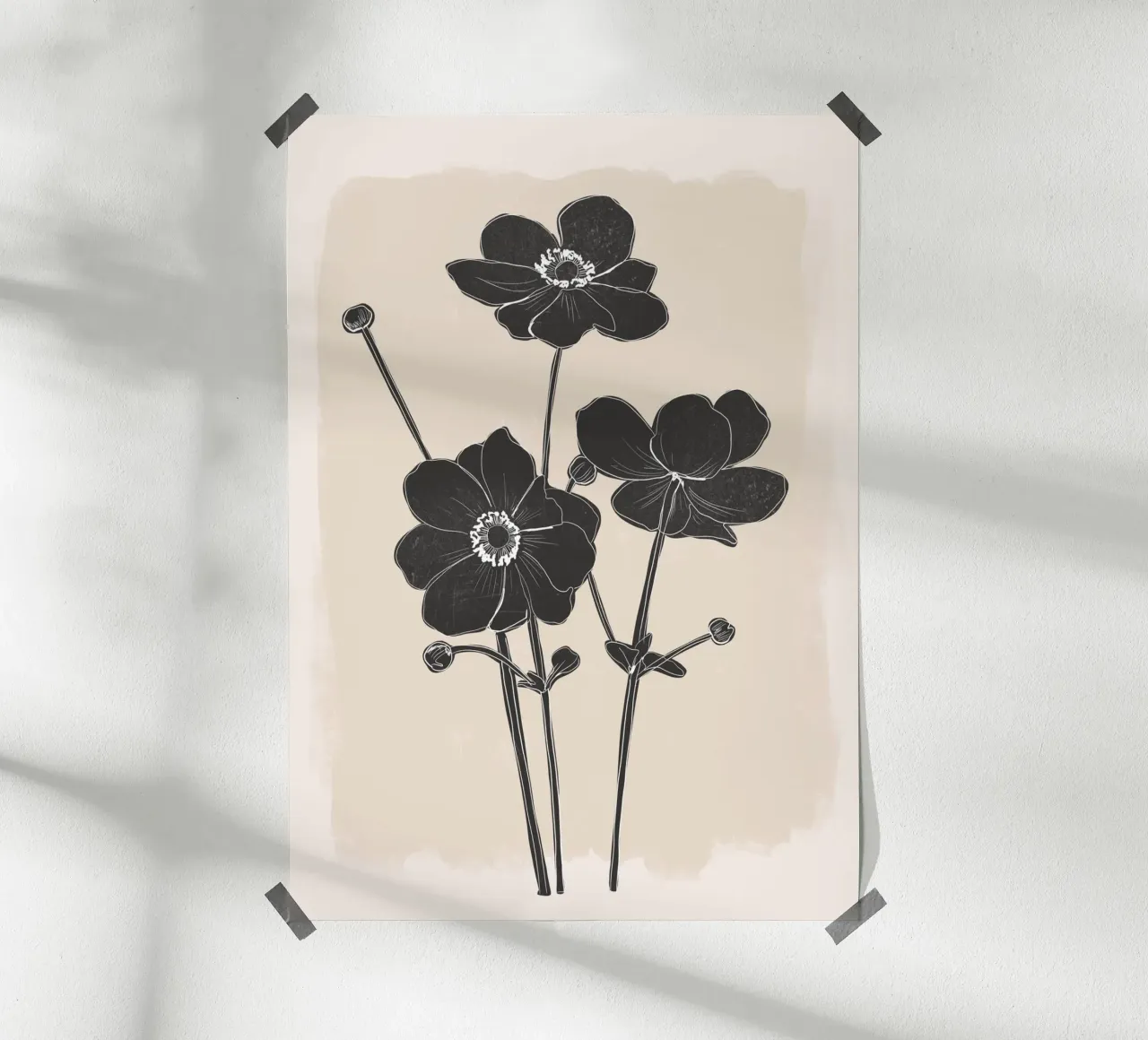 Fiori in bianco e nero carta hahnemühle da ThingDesign