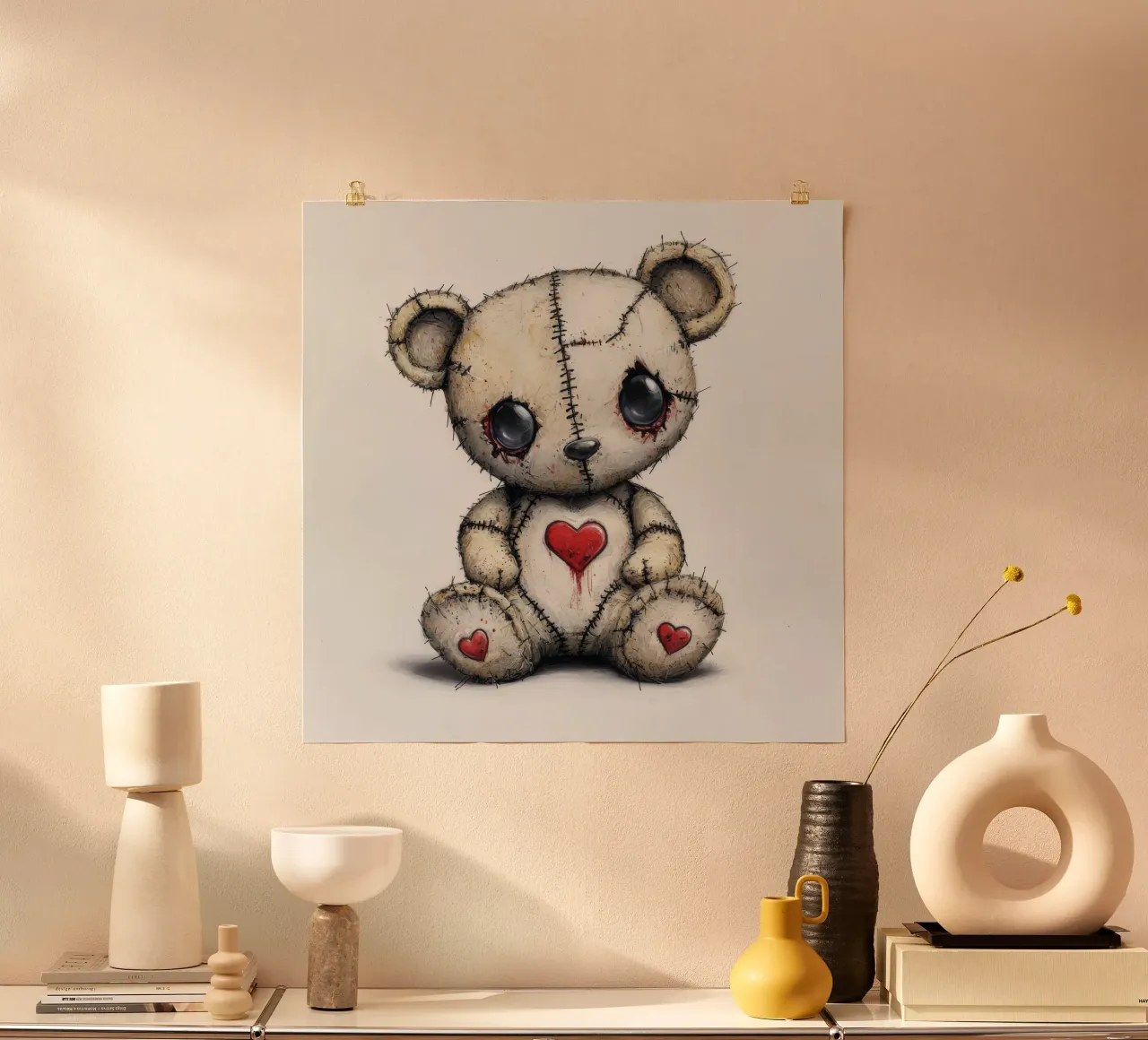 Orsetto Patchwork Cartoon poster da Happy Littles