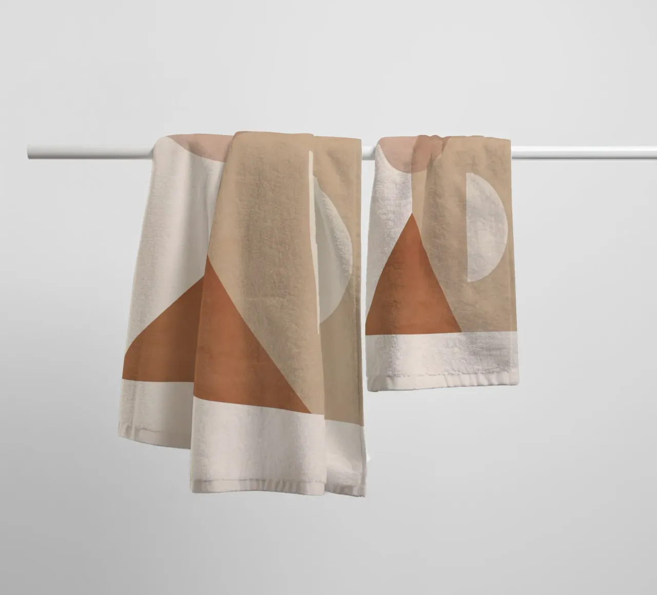 Terracotta Geometry asciugamano da bagno da ThingDesign