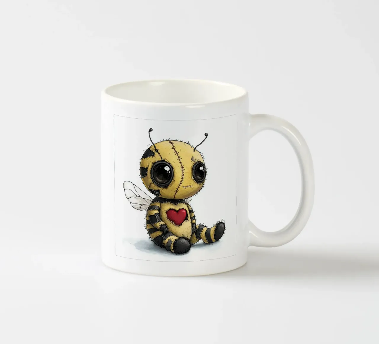 Ape patchwork per bambini con cartone animato tazza in ceramica da Happy Littles