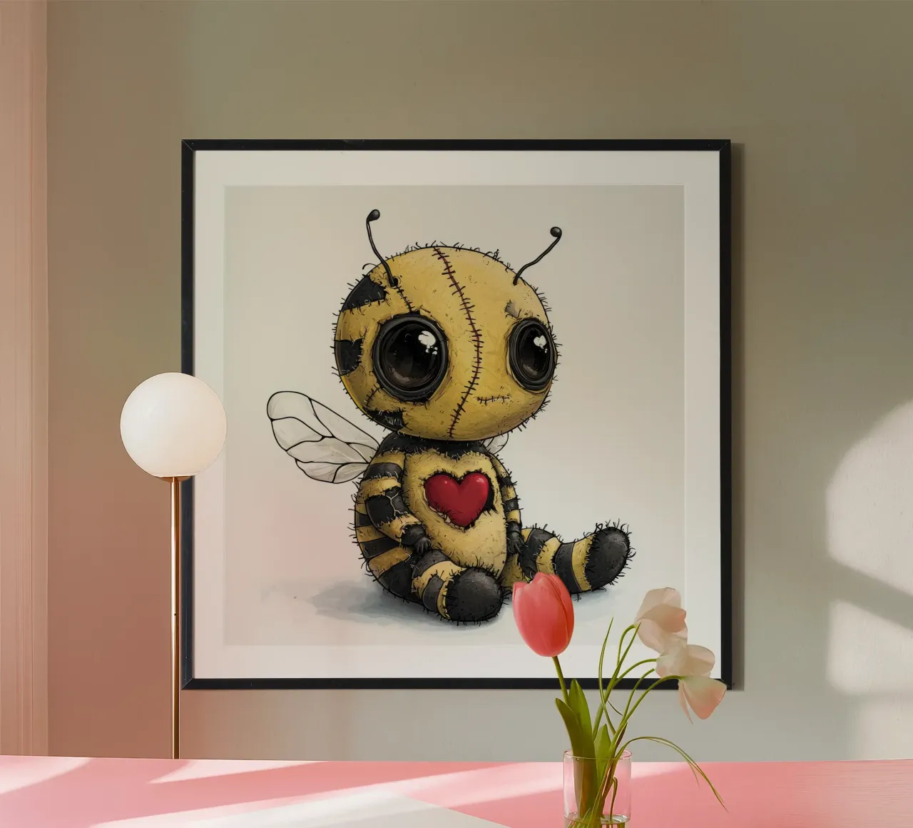 Patchwork Dibujos animados Bebé Abeja hahnemühle de Happy Littles