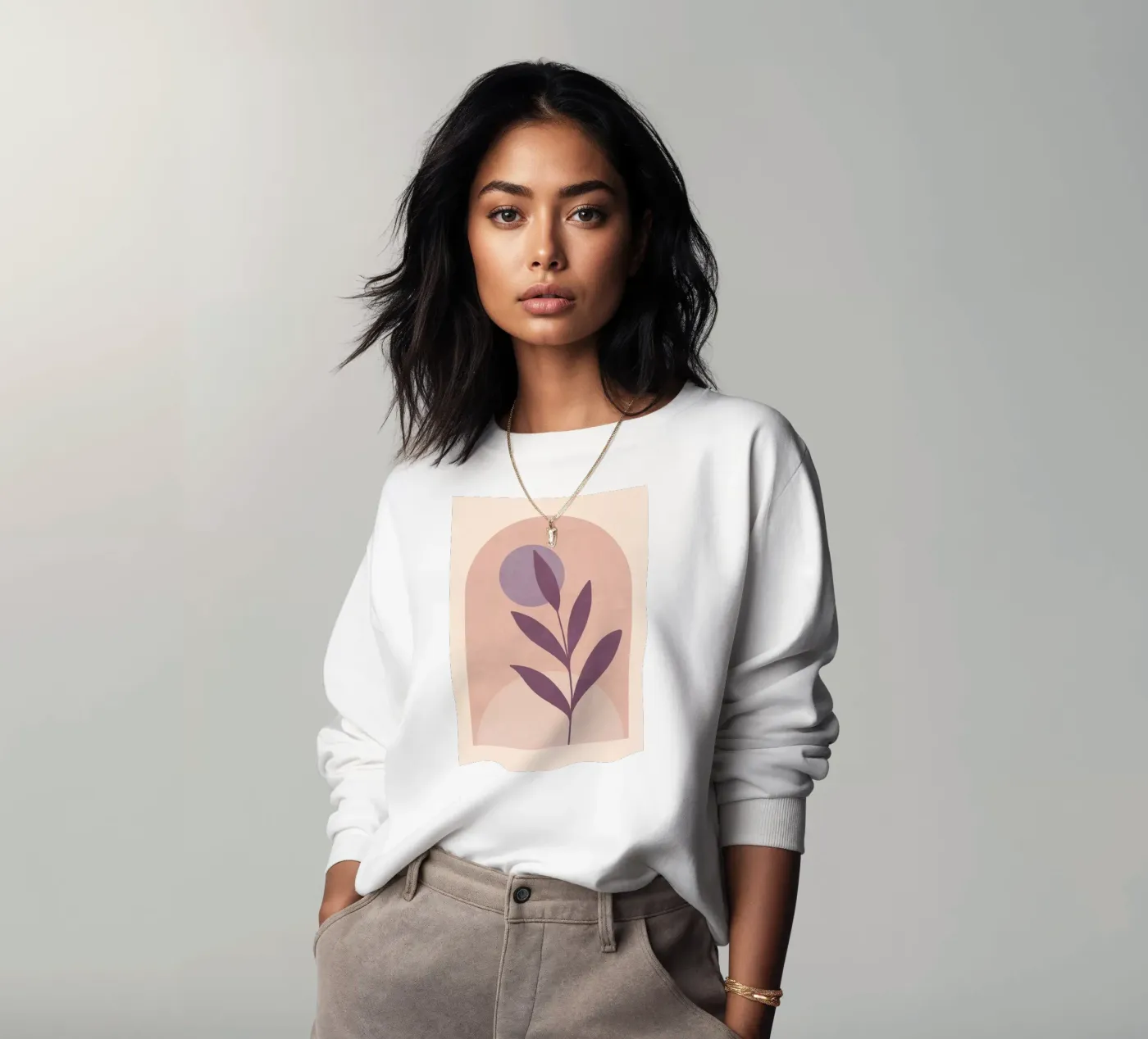 Foglia di violetta felpa da ThingDesign