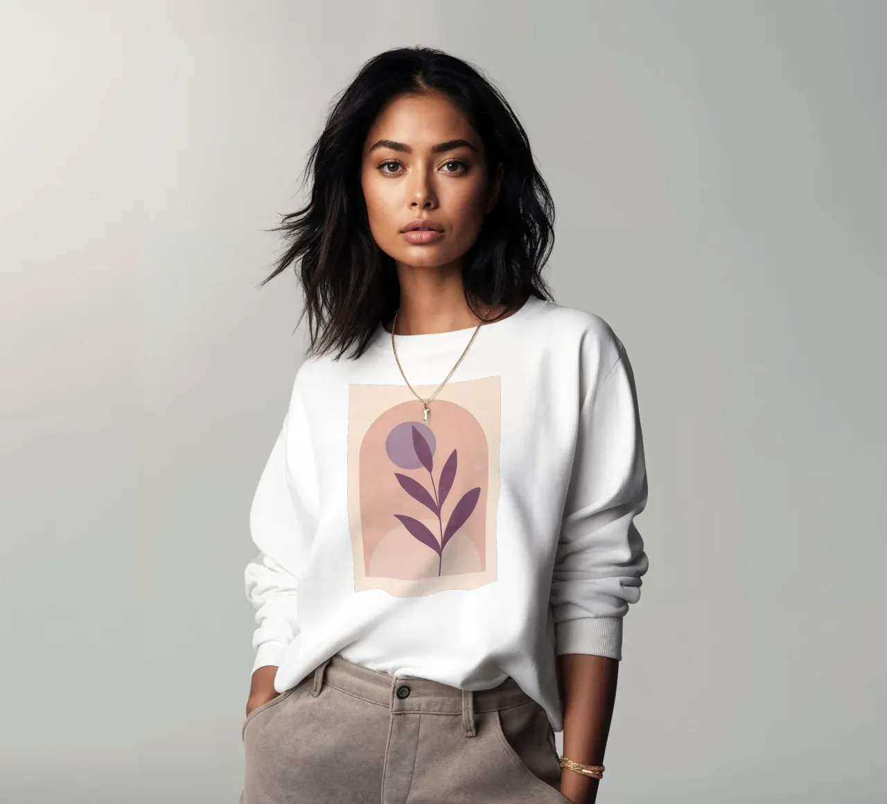 Foglia di violetta felpa da ThingDesign