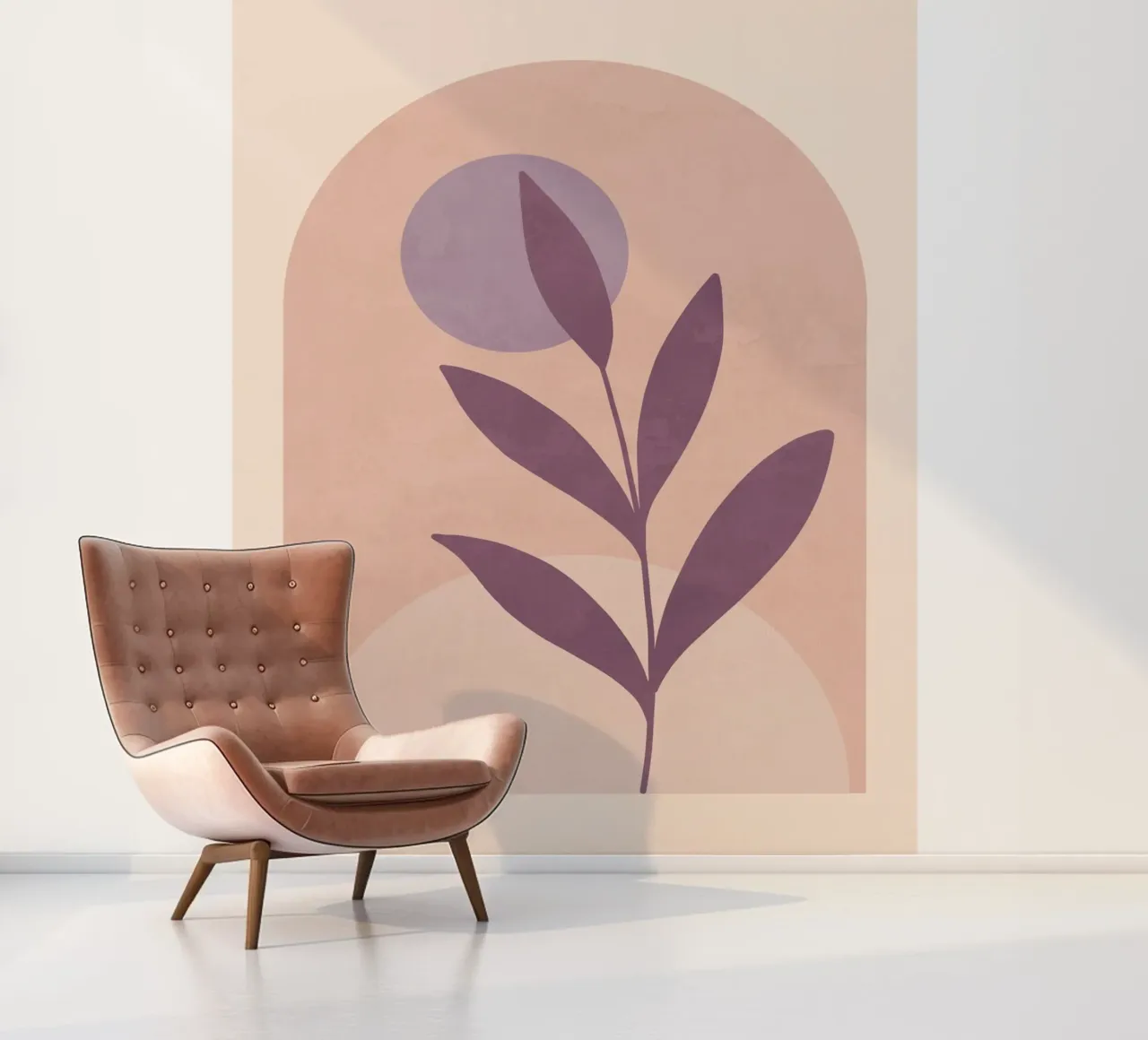 Viooltjesblad fotobehang van ThingDesign