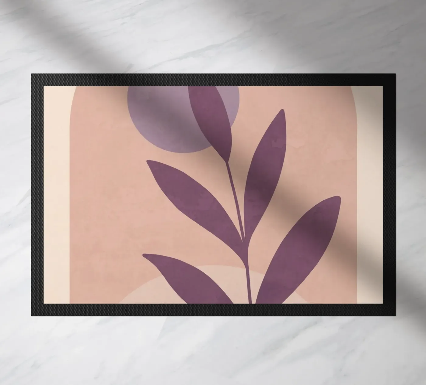 Violet Leaf deurmat van ThingDesign