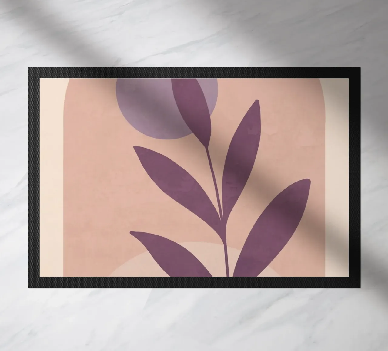 Violet Leaf doormat by ThingDesign