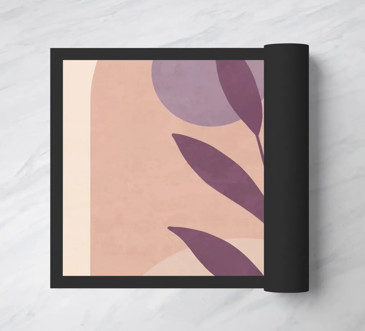 Violet Leaf doormat by ThingDesign