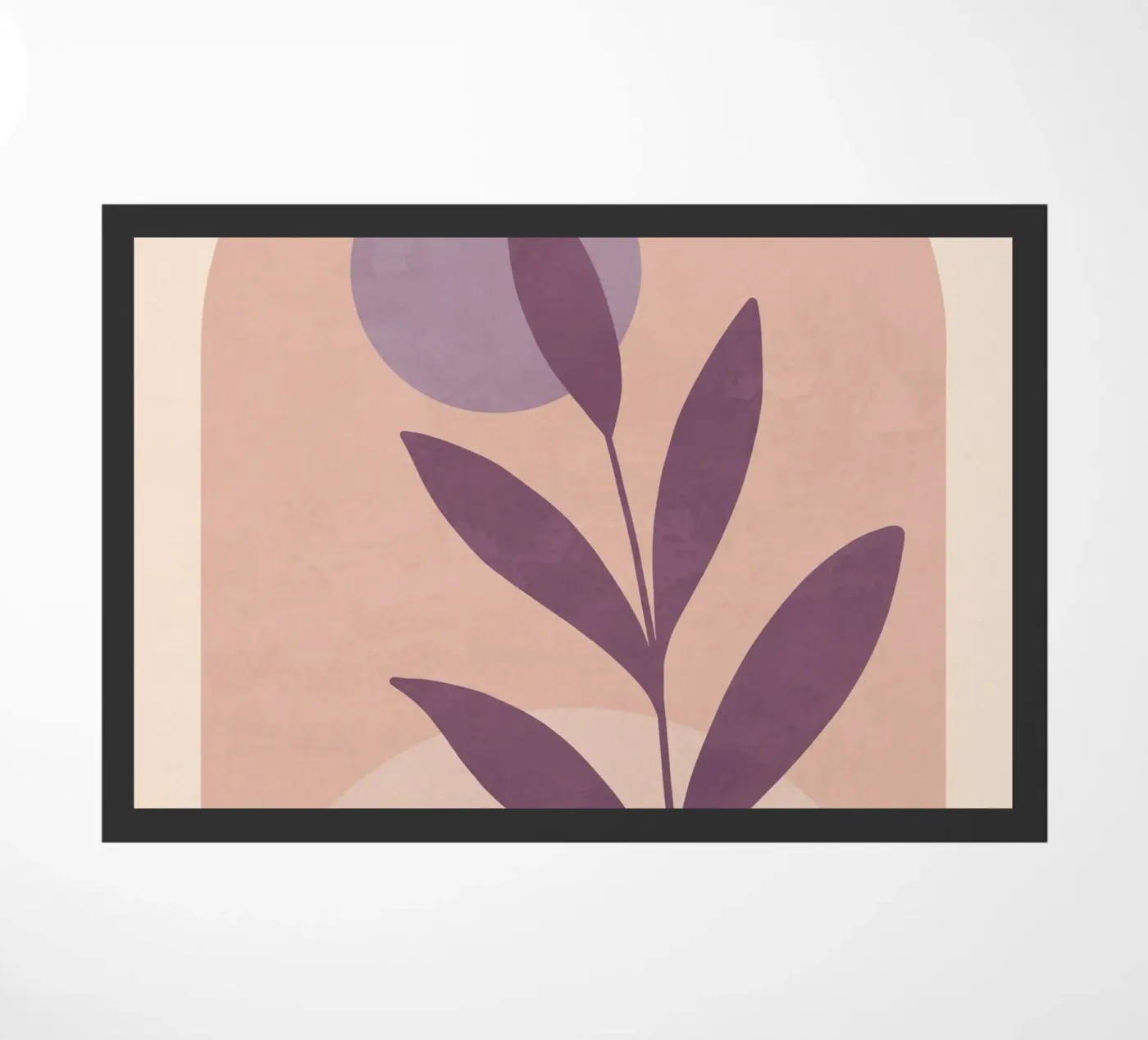 Violet Leaf deurmat van ThingDesign