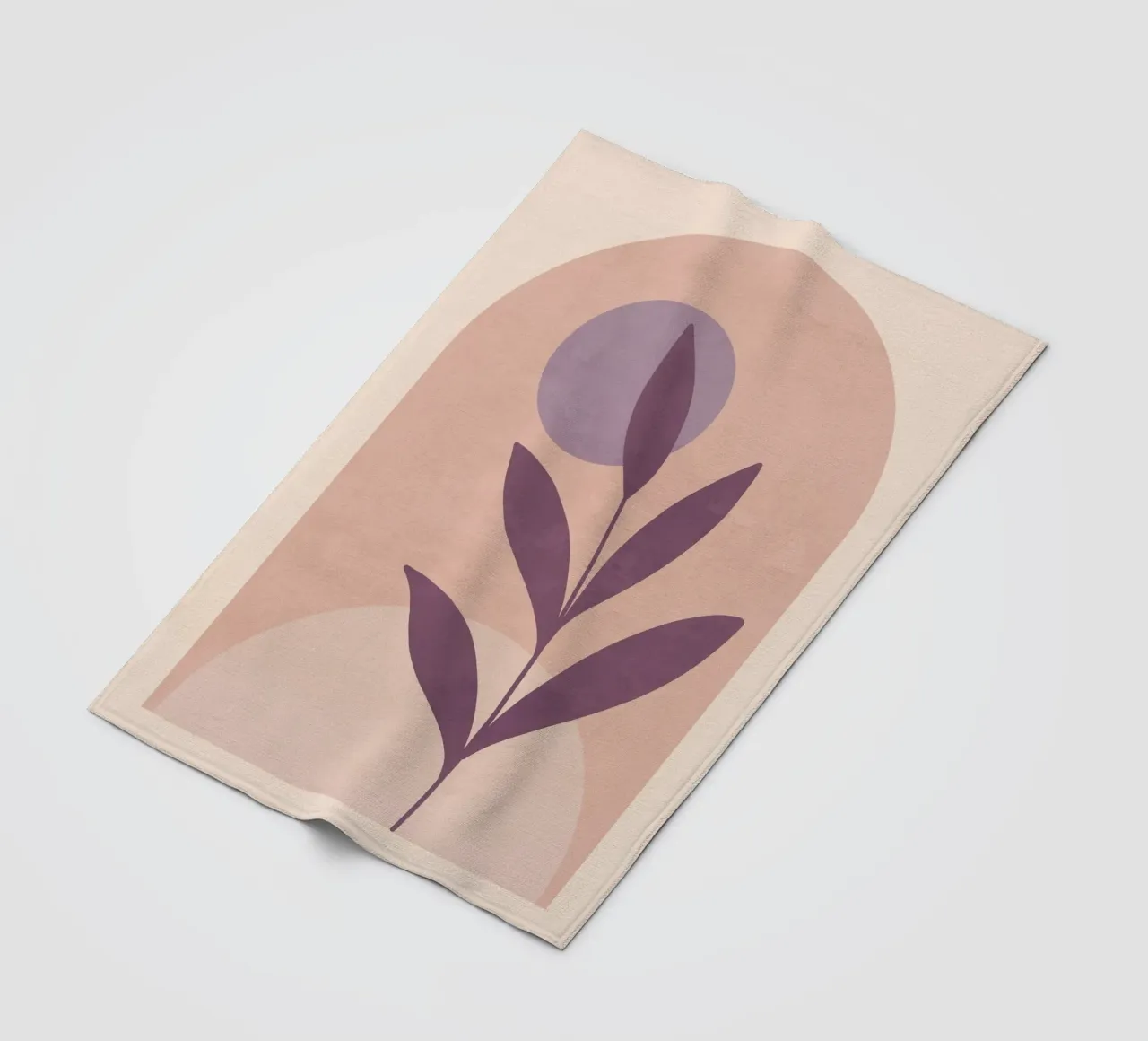 Violet Leaf Fleecedecke von ThingDesign