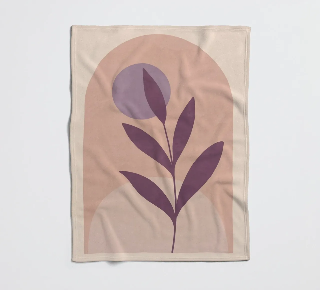 Violet Leaf Fleecedecke von ThingDesign