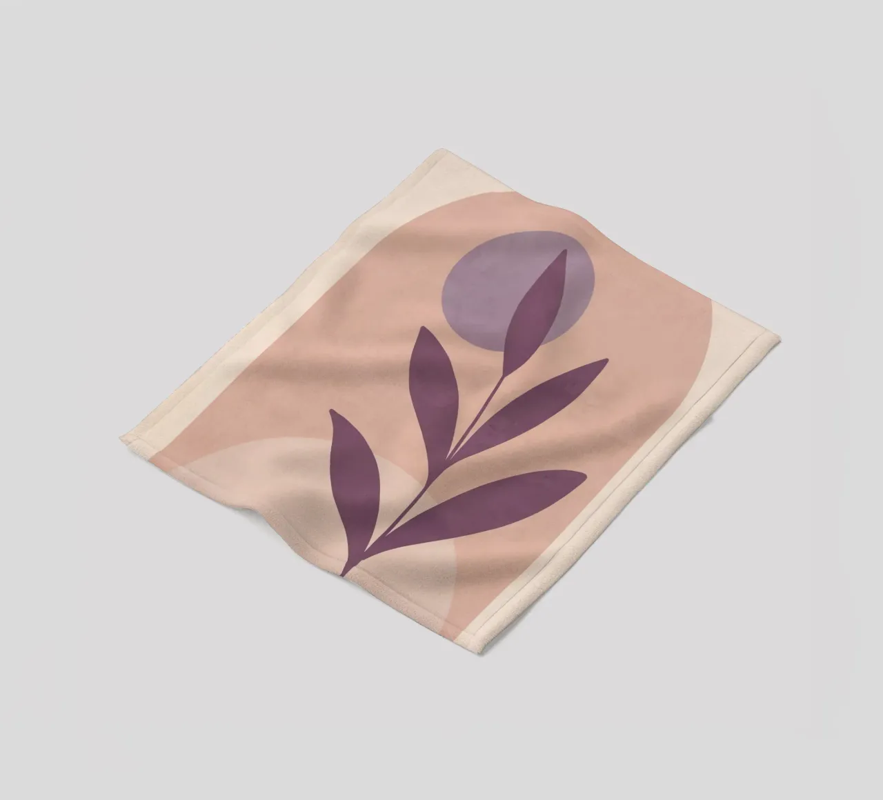 Violet Leaf Fleecedecke von ThingDesign