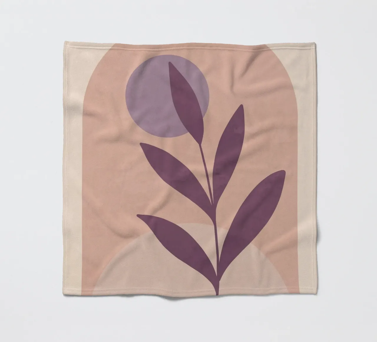 Violet Leaf Fleecedecke von ThingDesign