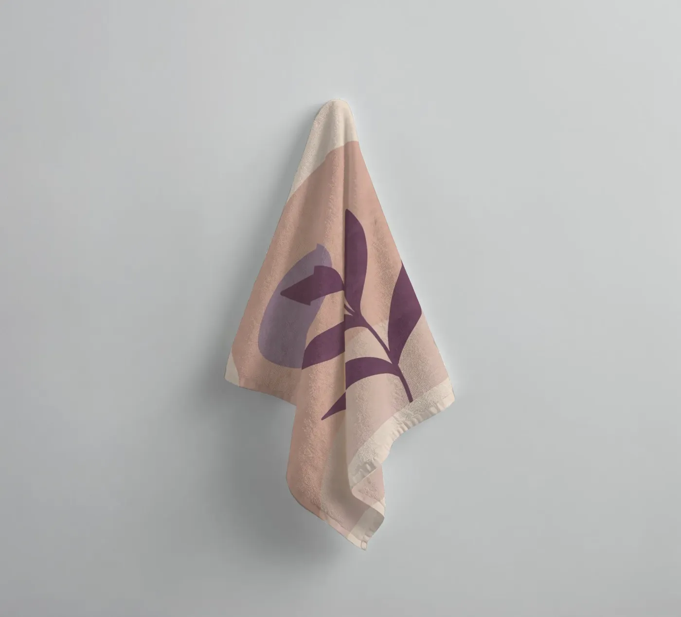 Viooltjesblad badhanddoek van ThingDesign