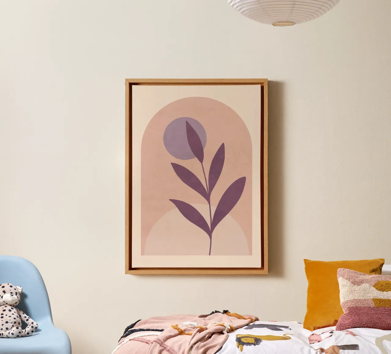 Violet Leaf canvas by ThingDesign